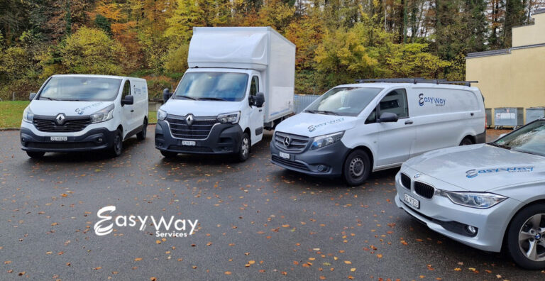 Easy Way Services GmbH – Transportfahrzeuge für Allrounder-Dienstleistungen in Zug.